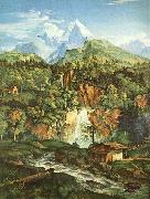 Adrian Ludwig Richter Der Watzmann painting